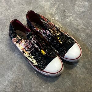 Ed Hardy slip on sneakers Y2K